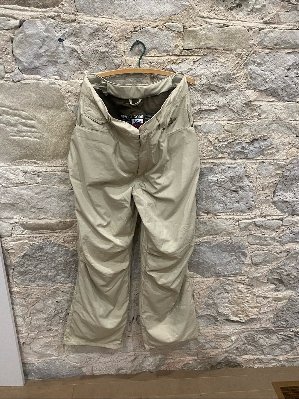 Men's Beige Lined Casual Pants